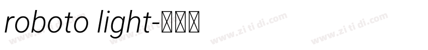 roboto light字体转换